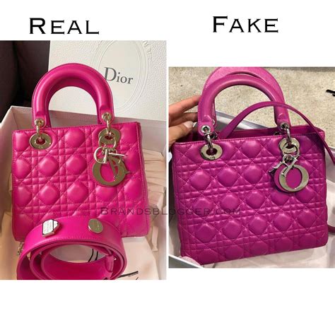 fake lady dior bag vs real